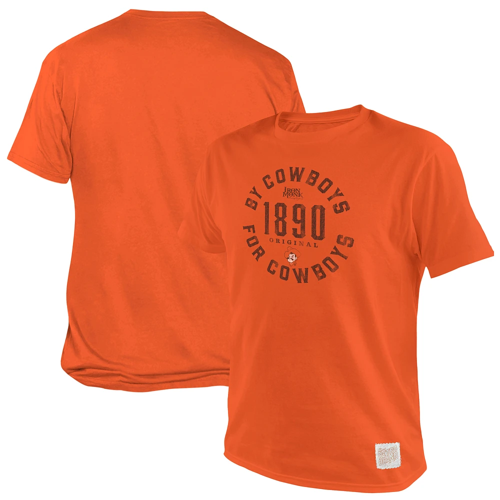 Men's Original Retro Brand Orange Oklahoma State Cowboys 1890 By For T-Shirt