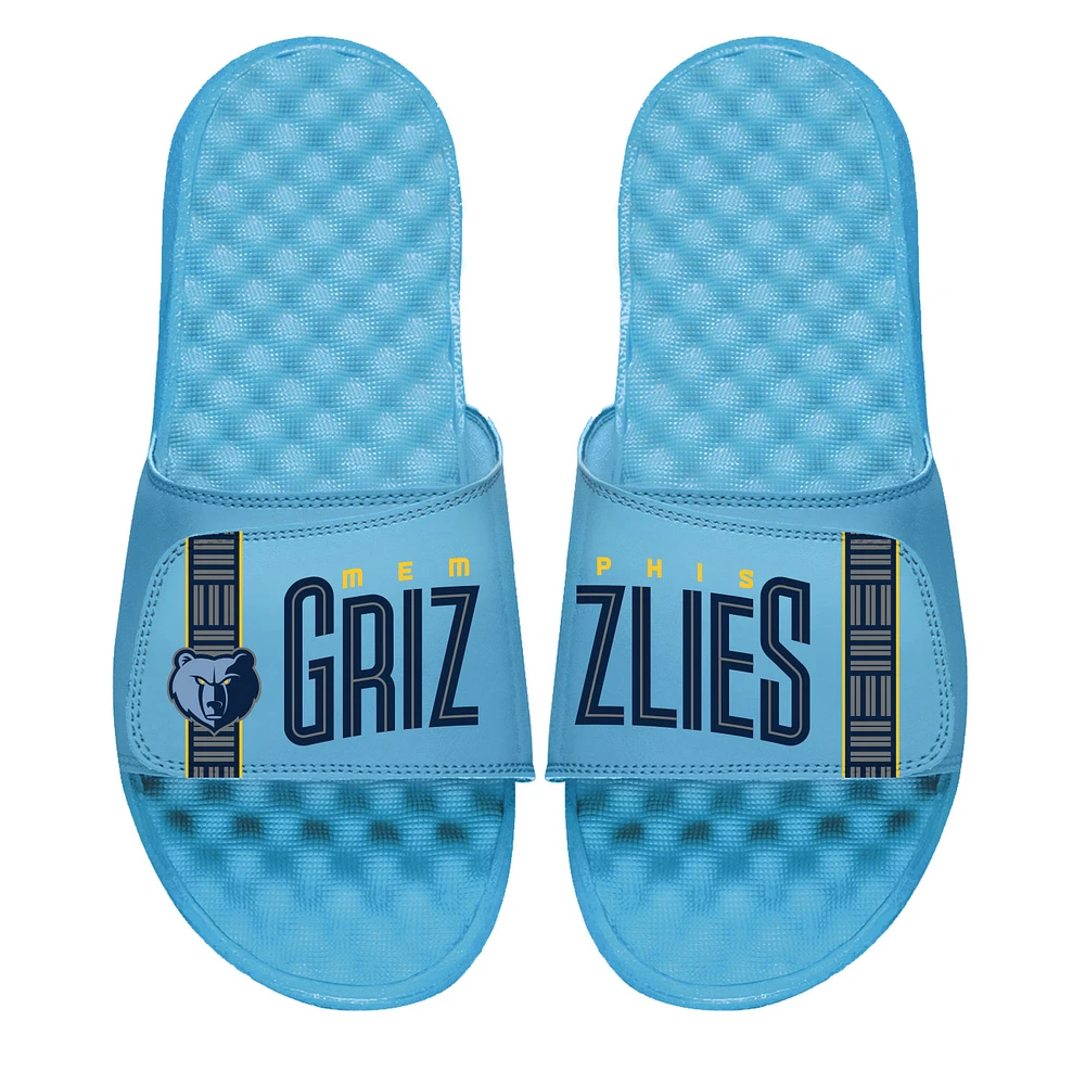 Men's ISlide Blue Memphis Grizzlies Statement Slide Sandals