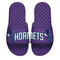 Men's ISlide Purple Charlotte Hornets Statement Slide Sandals