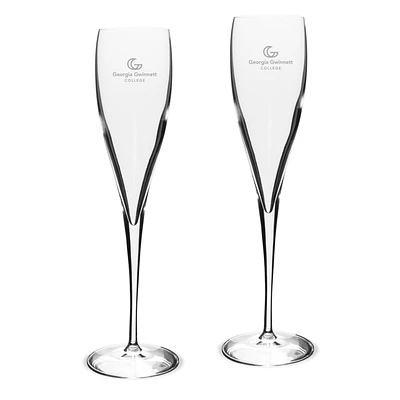 Georgia Gwinnett Grizzlies 6oz. 2-Piece Luigi Bormioli Toasting Glass Set