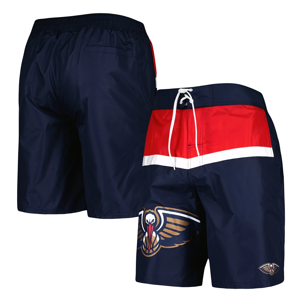 Men's G-III Sports by Carl Banks Navy New Orleans Pelicans Sea Wind Swim Trunks