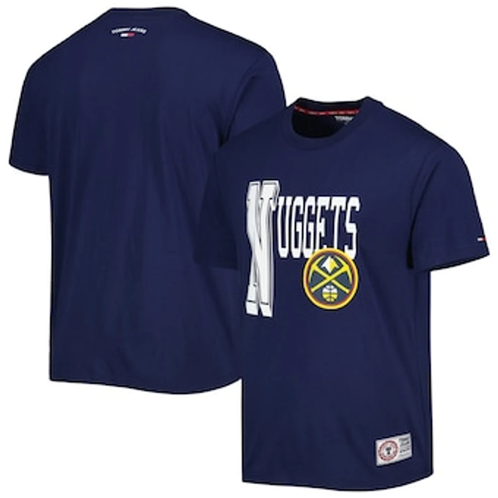 Men's Tommy Jeans Navy Denver Nuggets Mel Varsity T-Shirt