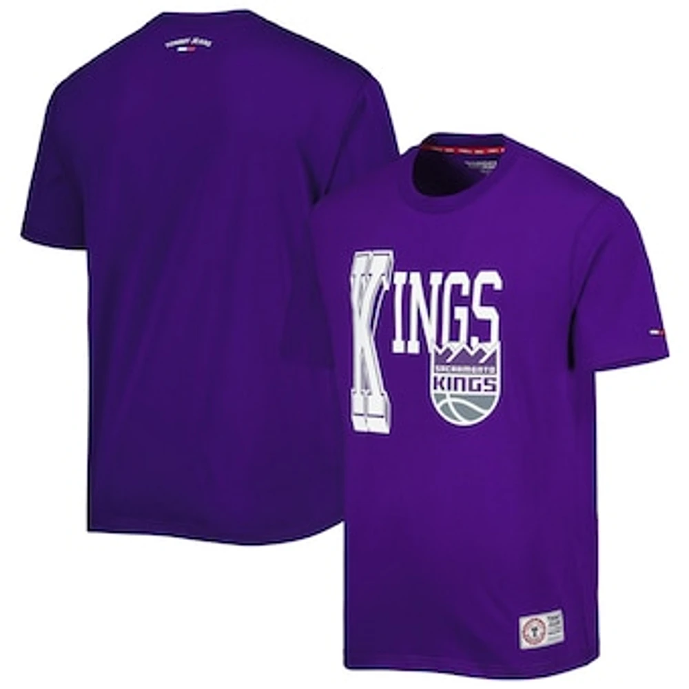 Men's Tommy Jeans Purple Sacramento Kings Mel Varsity T-Shirt