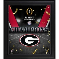 Fanatics Authentic Georgia Bulldogs College Football Playoff 2022 Peach Bowl Champions 15'' x 17'' Framed Collage