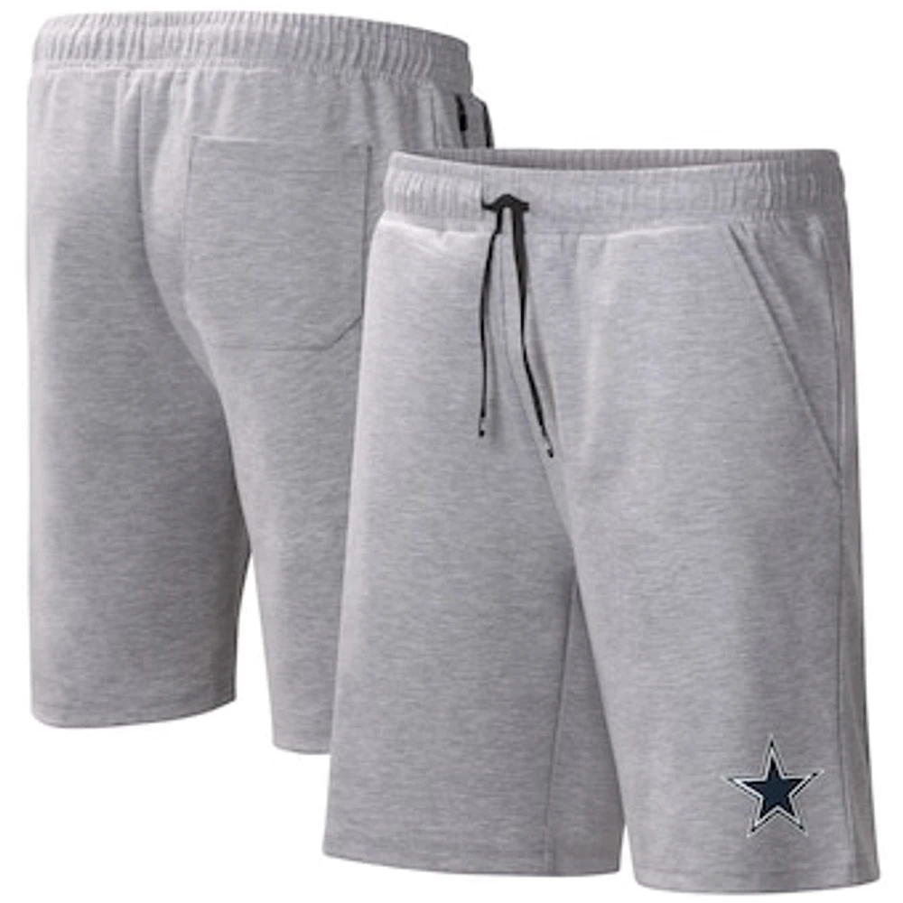 Men's MSX by Michael Strahan Heather Gray Dallas Cowboys Trainer Fleece Shorts