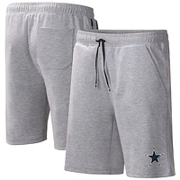 Men's MSX by Michael Strahan Heather Gray Dallas Cowboys Trainer Fleece Shorts