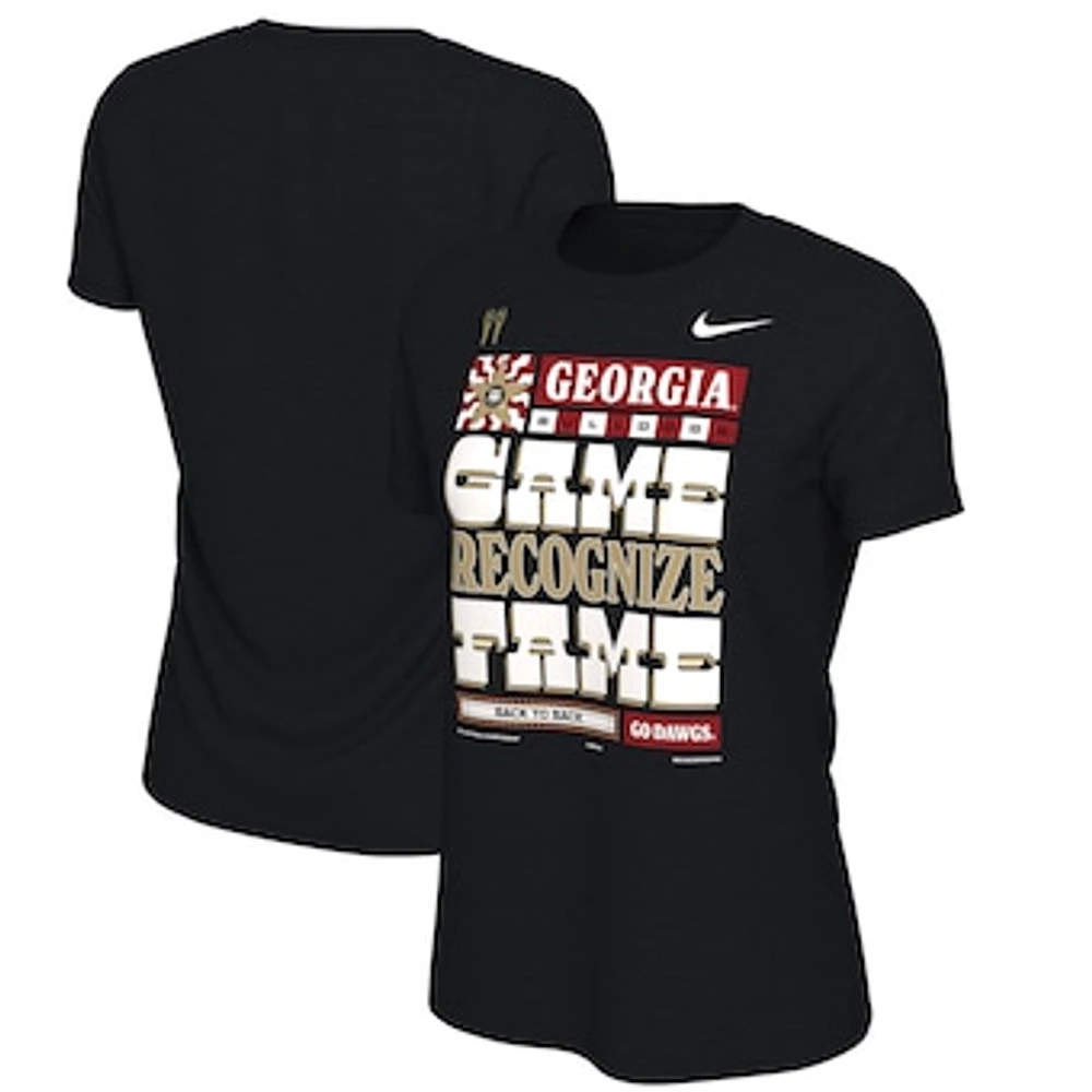 Women's Nike Black Georgia Bulldogs College Football Playoff 2022 National Champions Locker Room T-Shirt