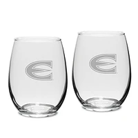 Emporia State Hornets Team 15oz. 2-Piece Stemless Wine Glass Set
