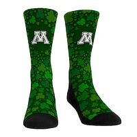 Rock Em Socks Minnesota Golden Gophers St. Patrick's Day Shamrock Crew Socks