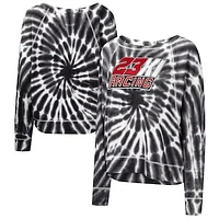 Women's Touch Black 23XI Racing Punt Tri-Blend Long Sleeve T-Shirt