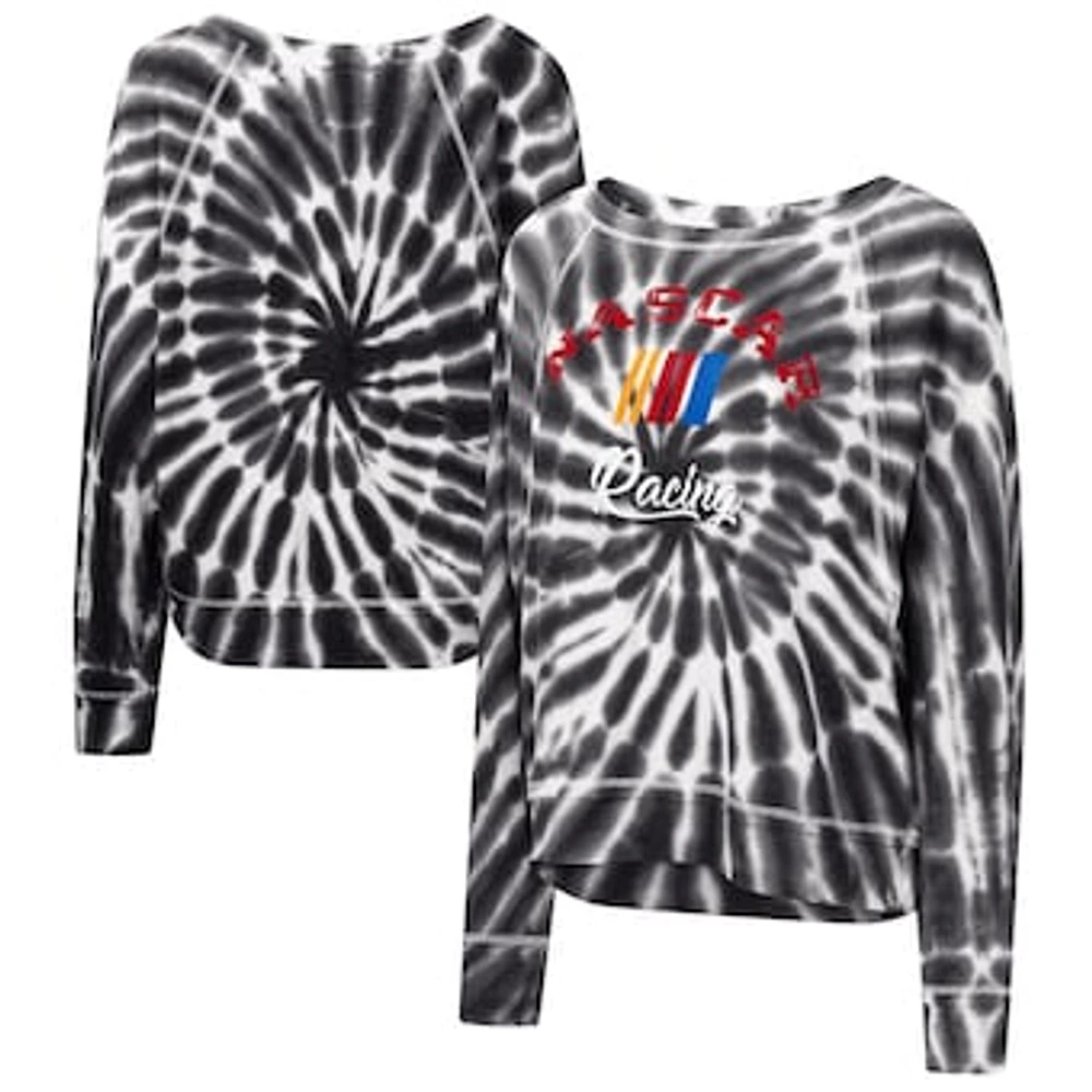 Women's Touch Black NASCAR Punt Tri-Blend Long Sleeve T-Shirt