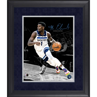 Anthony Edwards Minnesota Timberwolves Facsimile Signature Framed 11" x 14" Spotlight Photograph