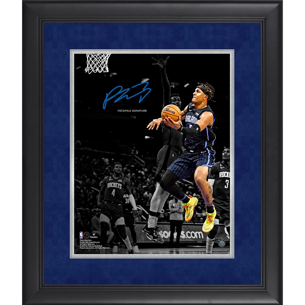 Paolo Banchero Orlando Magic Facsimile Signature Framed 11" x 14" Spotlight Photograph