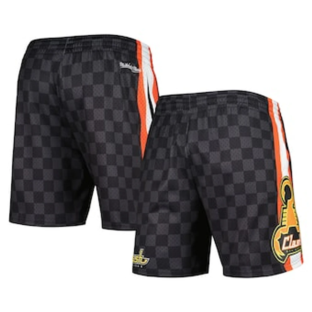 Men's Mitchell & Ness Black San Jose Earthquakes City Mesh Shorts