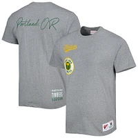 Men's Mitchell & Ness Gray Portland Timbers City Tee