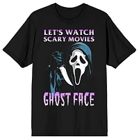 Unisex BIOWORLD Black Scream Ghost Face T-Shirt