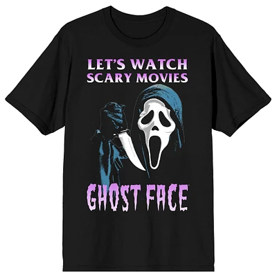 Unisex BIOWORLD Black Scream Ghost Face T-Shirt