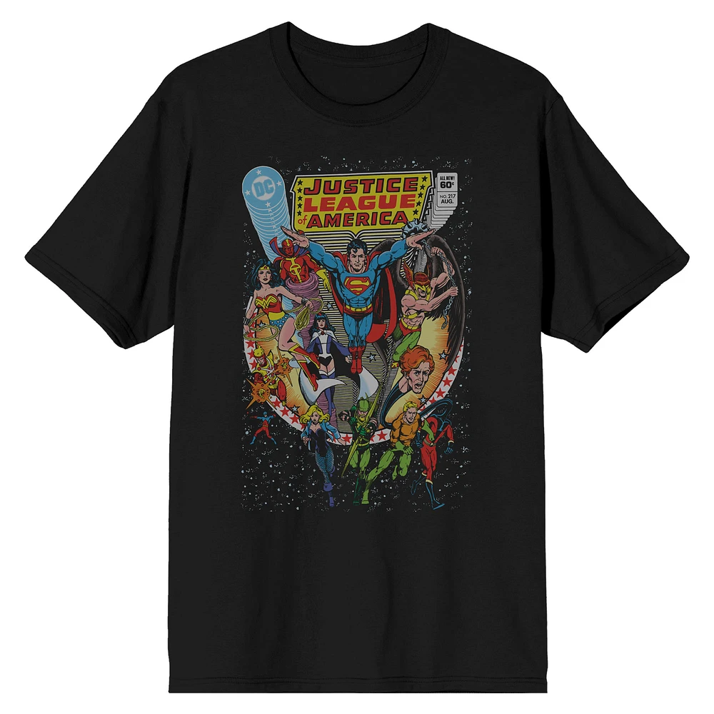 Unisex BIOWORLD Black Justice League T-Shirt