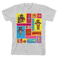 Youth BIOWORLD Heather Gray Five Nights at Freddy's T-Shirt