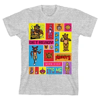 Youth BIOWORLD Heather Gray Five Nights at Freddy's T-Shirt
