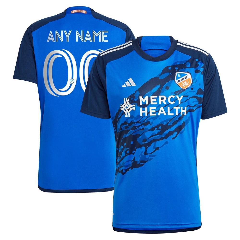 Men's adidas Blue FC Cincinnati 2023 River Kit Replica Custom Jersey