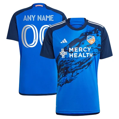 Men's adidas Blue FC Cincinnati 2023 River Kit Replica Custom Jersey