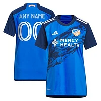 Women's adidas Blue FC Cincinnati 2023 River Kit Replica Custom Jersey