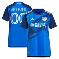 Women's adidas Blue FC Cincinnati 2023 River Kit Replica Custom Jersey