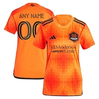 Women's adidas Orange Houston Dynamo FC 2023 El Sol Replica Custom Jersey