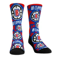 Unisex Rock Em Socks LA Clippers Allover Logo & Paint Crew