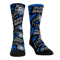 Unisex Rock Em Socks Orlando Magic Allover Logo & Paint Crew Socks