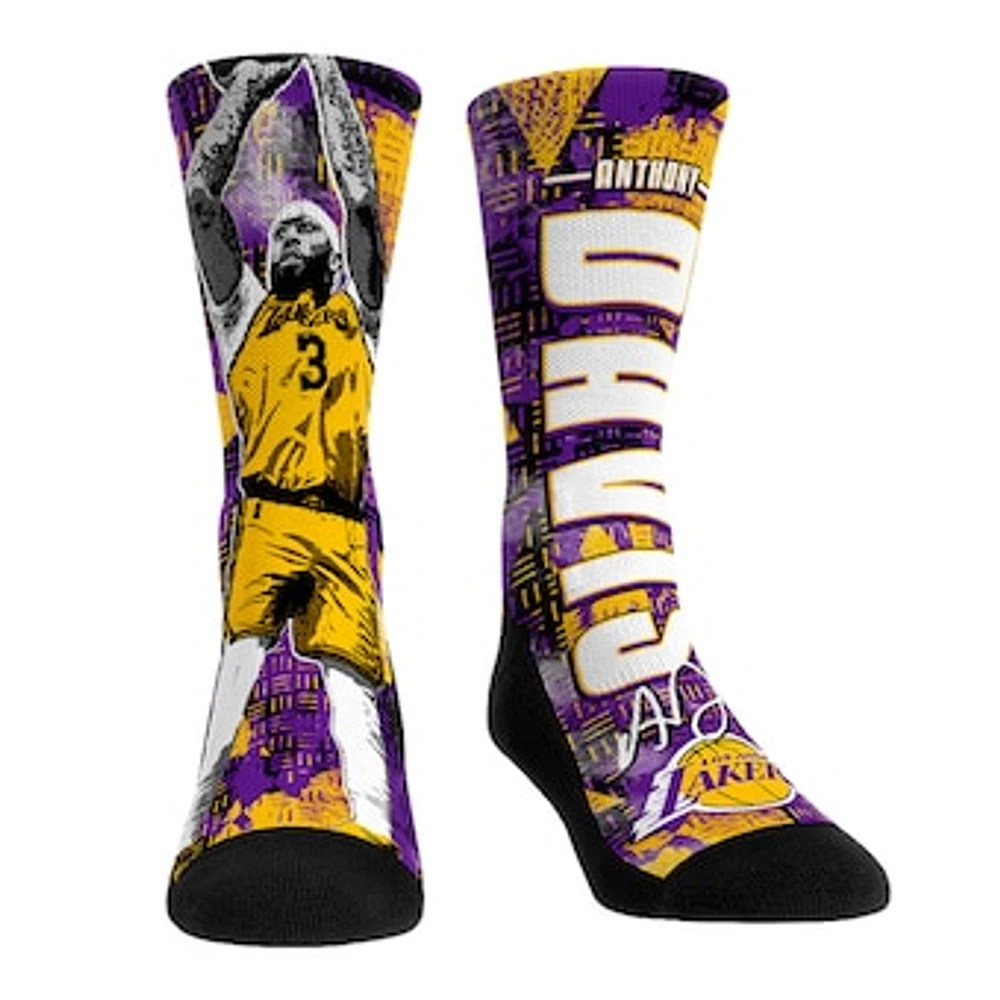 Unisex Rock Em Socks Anthony Davis Los Angeles Lakers Big Player Crew Socks