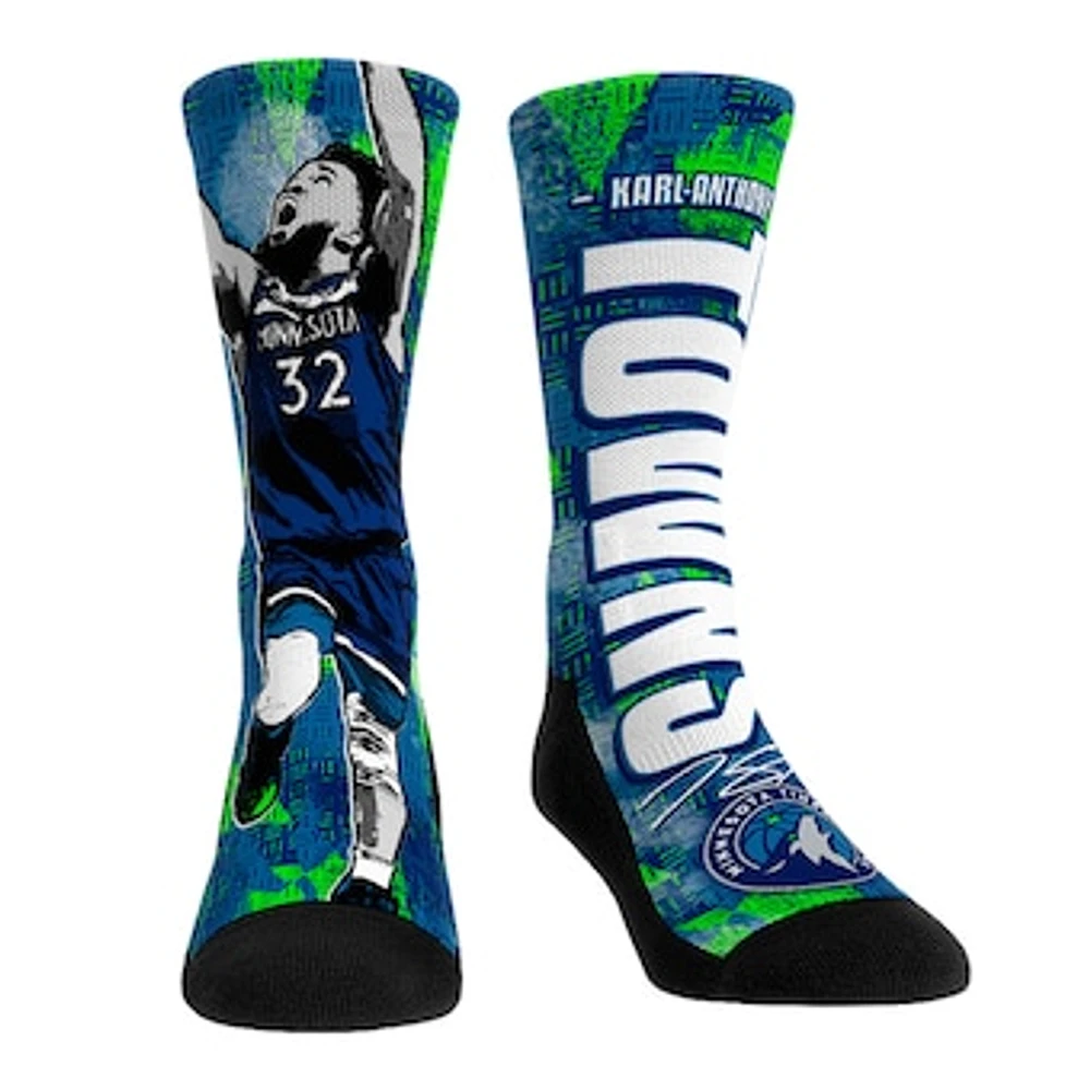 Unisex Rock Em Socks Karl-Anthony Towns Minnesota Timberwolves Big Player Crew Socks