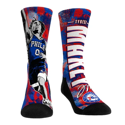 Unisex Rock Em Socks Tyrese Maxey Philadelphia 76ers Big Player Crew Socks