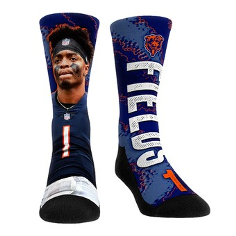 Unisex Rock Em Socks Justin Fields Chicago Bears Big Player Crew Socks