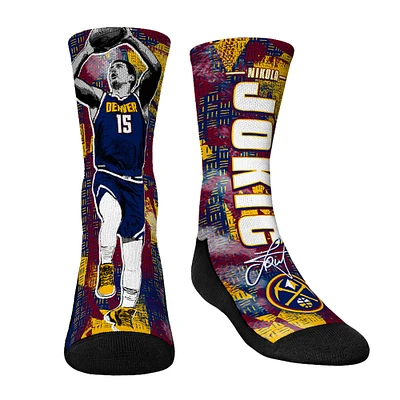 Youth Rock Em Socks Nikola Jokic Denver Nuggets Big Player Crew Socks