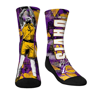 Youth Rock Em Socks Anthony Davis Los Angeles Lakers Big Player Crew Socks