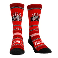 Unisex Rock Em Socks New Jersey Devils Team Slogan Crew Socks