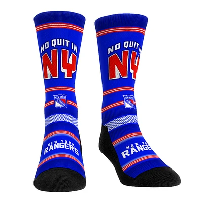 Unisex Rock Em Socks New York Rangers Team Slogan Crew Socks