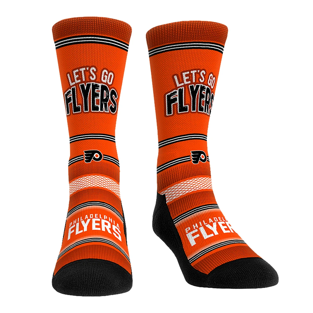 Unisex Rock Em Socks Philadelphia Flyers Team Slogan Crew Socks