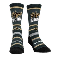 Unisex Rock Em Socks Vegas Golden Knights Team Slogan Crew Socks