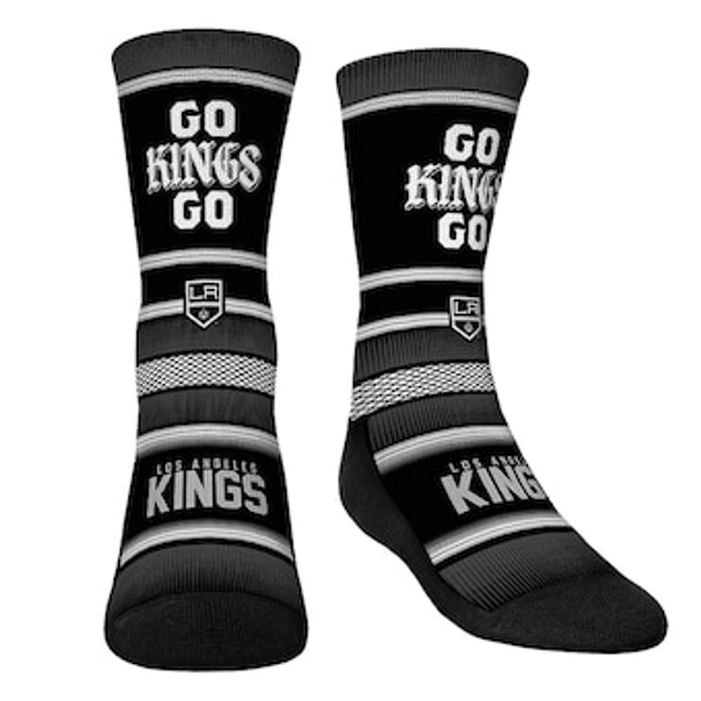 Youth Rock Em Socks Los Angeles Kings Team Slogan Crew Socks