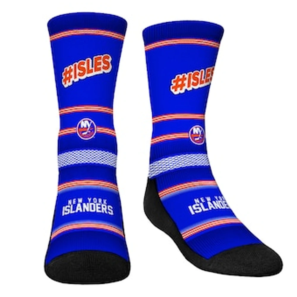 Youth Rock Em Socks New York Islanders Team Slogan Crew Socks