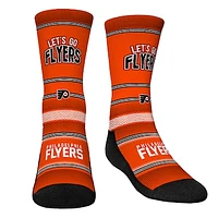 Youth Rock Em Socks Philadelphia Flyers Team Slogan Crew Socks