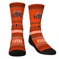 Youth Rock Em Socks Philadelphia Flyers Team Slogan Crew Socks