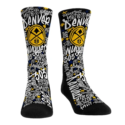 Unisex Rock Em Socks Denver Nuggets Graffiti Crew Socks