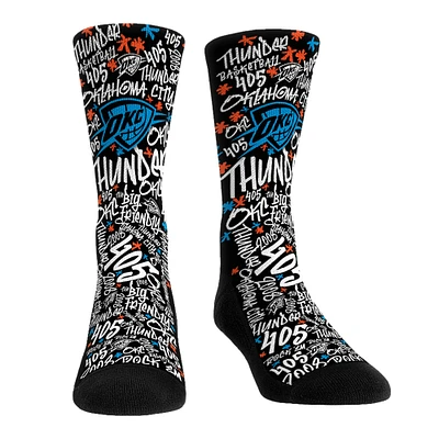 Unisex Rock Em Socks Oklahoma City Thunder Graffiti Crew Socks