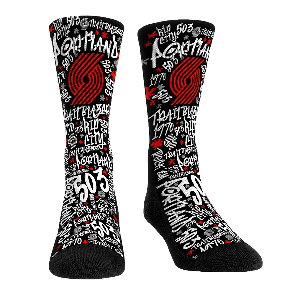 Unisex Rock Em Socks Portland Trail Blazers Graffiti Crew