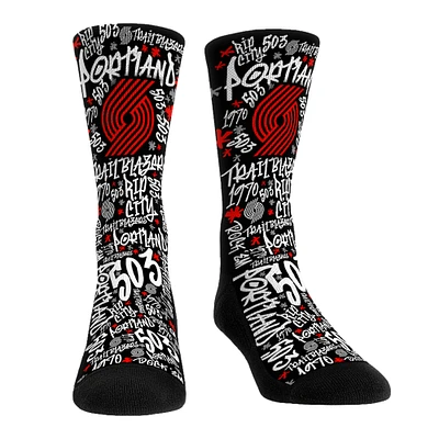 Unisex Rock Em Socks Portland Trail Blazers Graffiti Crew