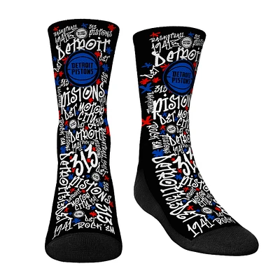 Youth Rock Em Socks  Detroit Pistons Graffiti Crew Socks